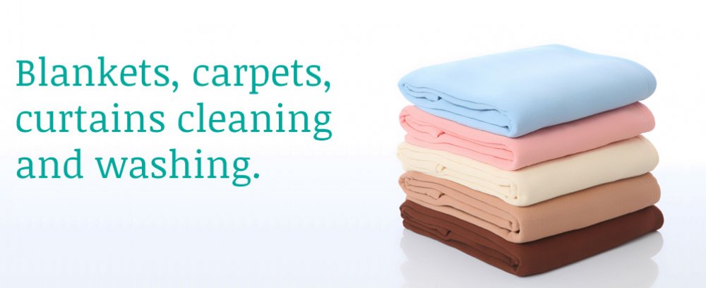 Blankets, carpets, curtains cleaning and washing